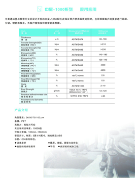 中星-1000系列 膠帶應用